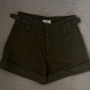 Current/Elliott Dark Olive Women's Cargo Shorts